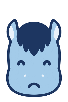 Sad Pony Sticker by Lengow