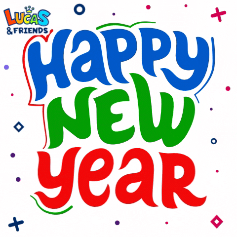 Happy New Years GIF by Lucas and Friends by RV AppStudios