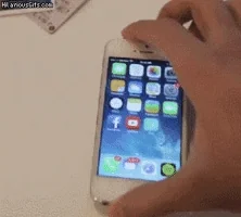 apple iphone swipe illusion magic trick GIF