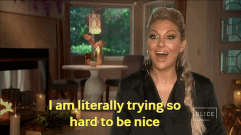 trying real housewives GIF by Slice