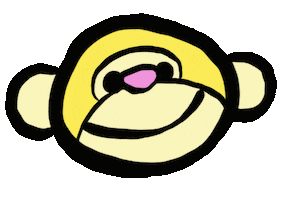 Happy Monkey Sticker by WOMPO