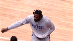 detroit pistons good luck GIF by NBA