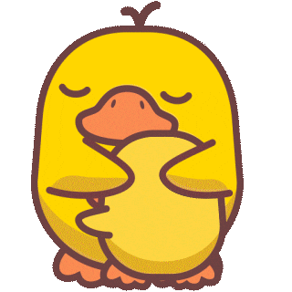 I Love You Hug Sticker by FOMO Duck