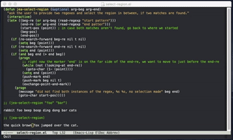 Emacs Select-Region Lisp Elisp Code Programming GIF