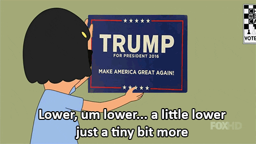 donald trump politics trash election 2016 bobs burgers GIF