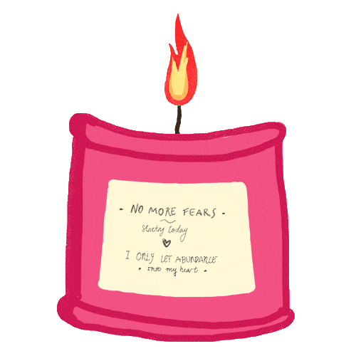 Candle Abundance Sticker by Silk the Brand