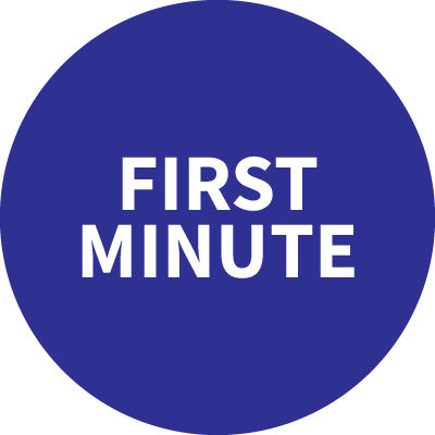 First Minute Sticker by Megabon