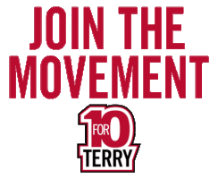 10 For Terry Join The Movement Sticker by Terry College of Business