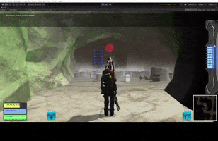 Mars Sci-Fi Suspense Horror Monster Mutant Fight Shield Maser GIF