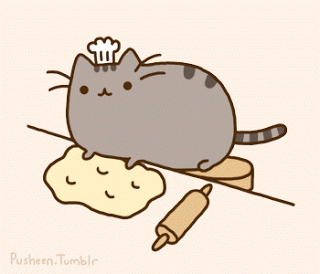 cat makes biscuits