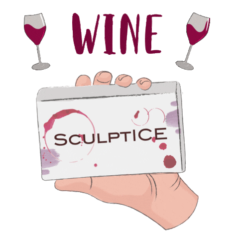Wine O Clock Sticker by SCULPTICE