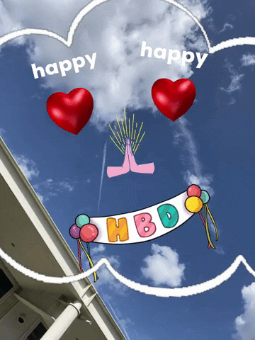 Happy Birthday Heart GIF by KaoruHironaka