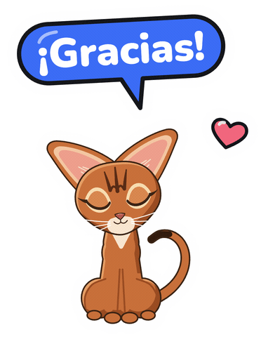 Spanish Thank You Sticker by Venus · LangX