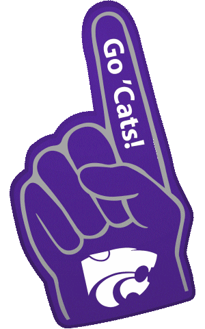 Number One Wildcats Sticker by Kansas State University