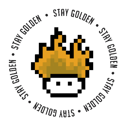 Golden Brasa Sticker