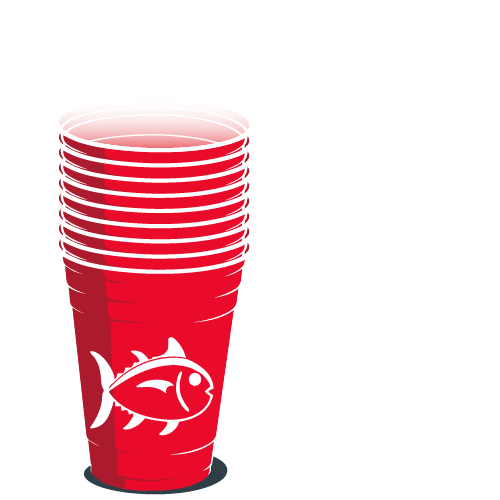Beer Pong Drink Sticker by Southern Tide