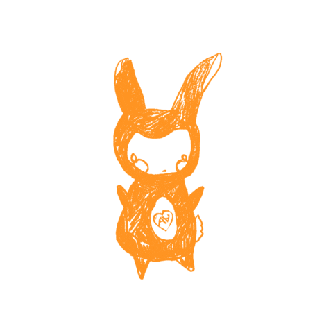 Bunny What Sticker by Amenity Ave