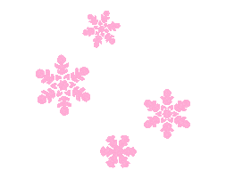 Pink Snowflake Sticker by Sydney Sadick
