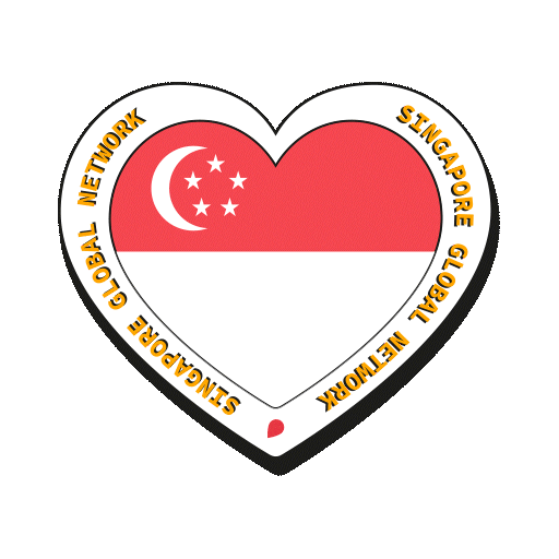 Heart Love Sticker by Singapore Global Network