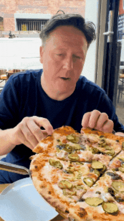 Pizza GIF by Darren Purchese