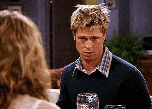 brad pitt hair flip GIF