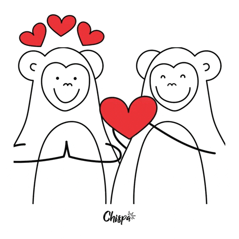 I Love You Monkey GIF by Chispa App