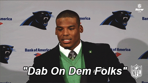 Carolina Panthers Dab On Dem Folks GIF by NFL - Find & Share on GIPHY