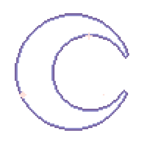 Moon And Stars Sticker