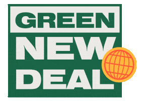 Greenpeace Green New Deal Sticker by Future Earth