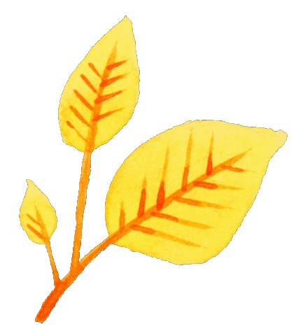 Fall Orange Sticker
