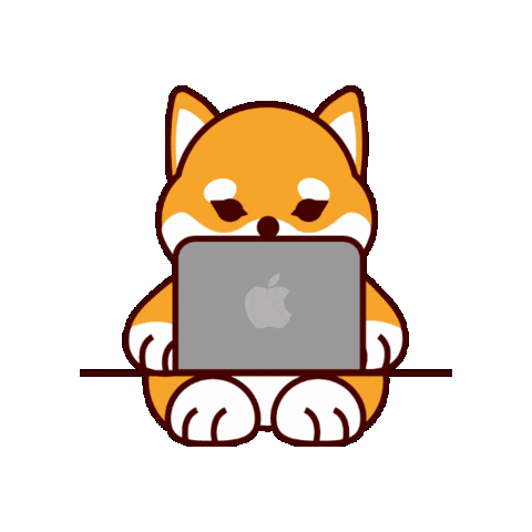 Shiba Inu Dog Sticker by DEOW Japan