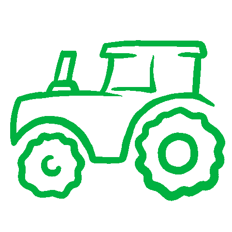 Tractor Trecker Sticker by JOHN Grafikdesign