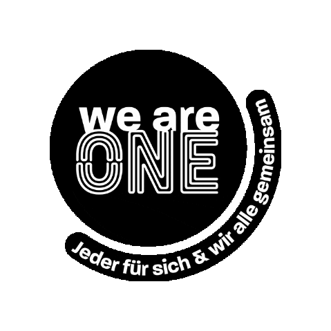 We Are One Sticker by Stockanotti