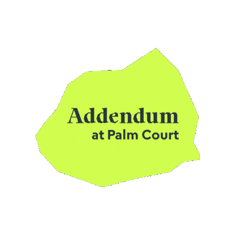 Addendum Sticker by Tropic Bound Artists' Book Fair
