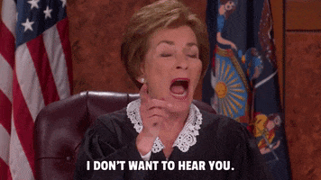 Be Quiet GIF by Judge Judy