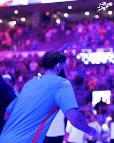 Hanging Out Warm Up GIF by OKC Thunder