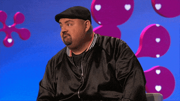 Reality TV gif. Gabriel Iglesias on The Celebrity Dating Game points to his chest and says, “Me too. Me too.”