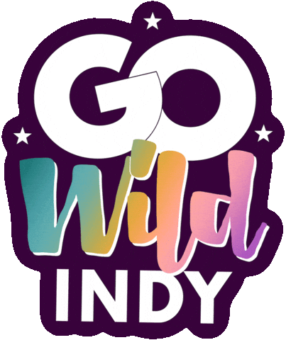 Go Wild Indianapolis Sticker by Krissyanne Designs