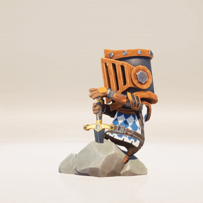 Knight Try Hard GIF by Exalted Studio