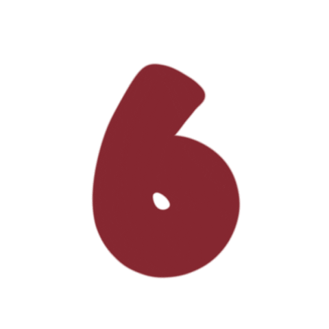 Numbers Maroon Sticker by Small Girls PR