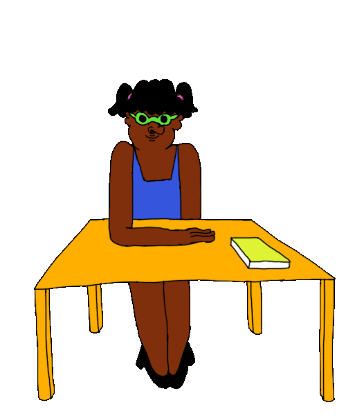Girl Studying Sticker by prosarapi