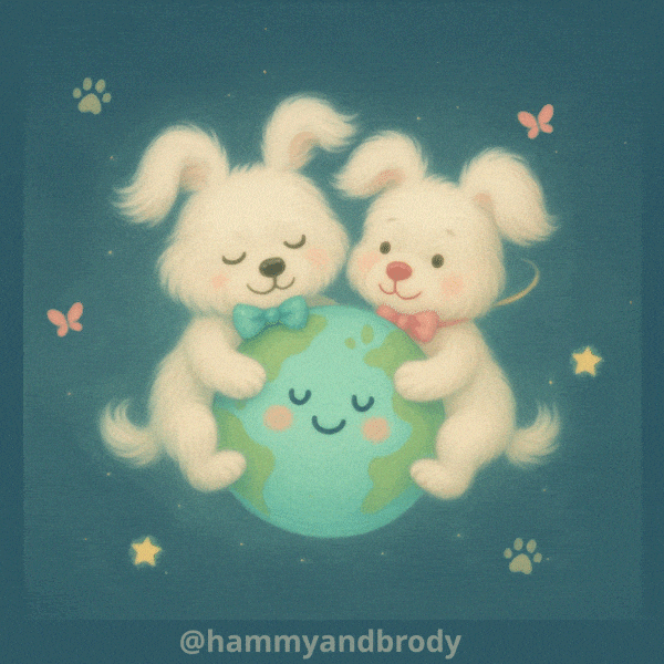Planet Earth Dog GIF by HammyandBrody