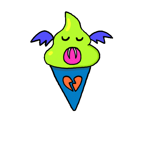 Ice Cream Bat Sticker