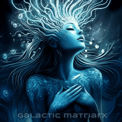 Divine Feminine Water Goddess GIF by The Galactic Matriarx