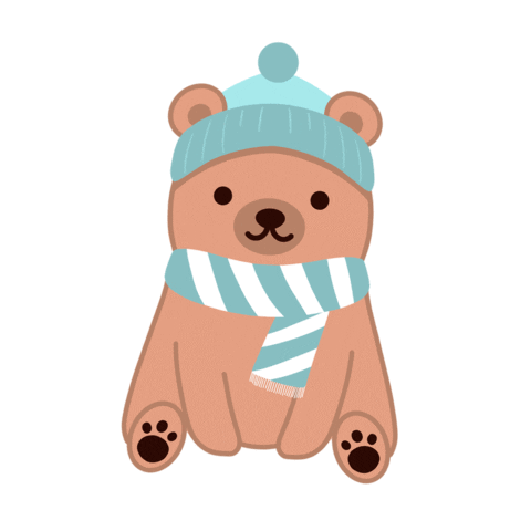 Bear Scarf Sticker by UCLA Total Wellness