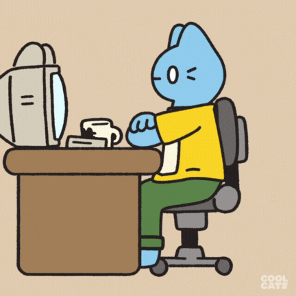 Work From Home Zoom GIF by Cool Cats