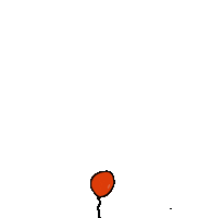Red Ballon Sticker