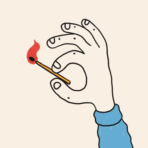 PILARSDELRIO animation illustration design fire GIF