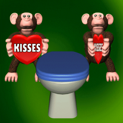 Kisses Toilet GIF