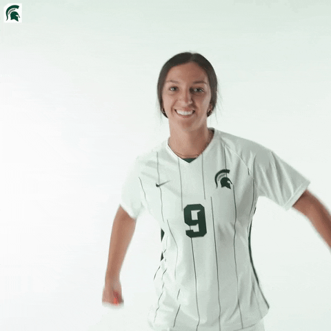 Happy Womens Soccer GIF by Michigan State Athletics